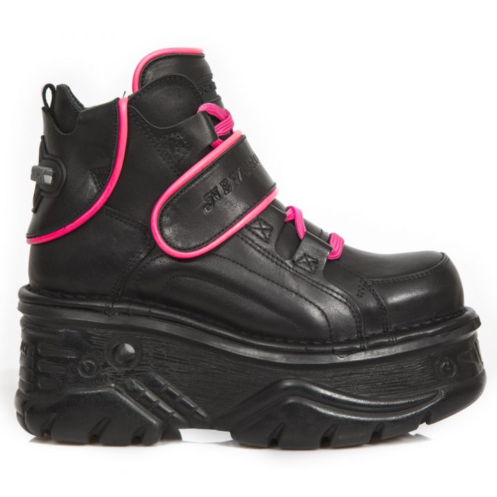 Bottines Lilas, Noir New Rock M-1077-S3 – Image 2