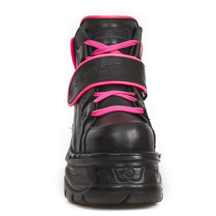 Bottines Lilas, Noir New Rock M-1077-S3 – Image 4