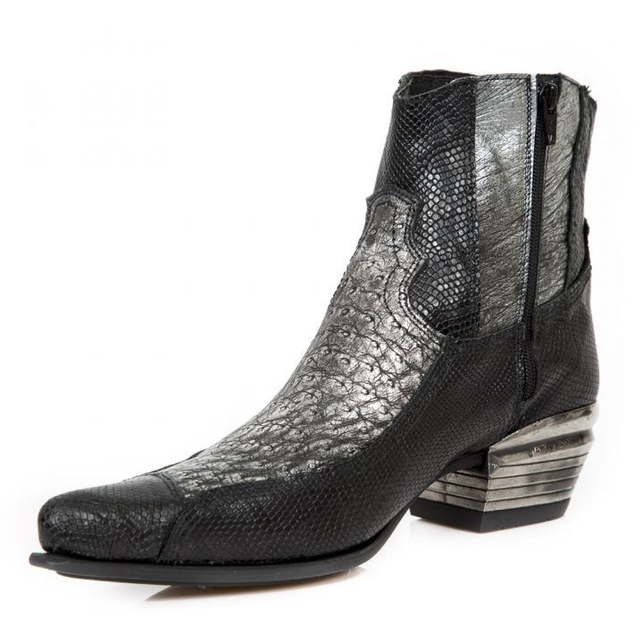 Bottines Acier, Noir New Rock M-2554-S1 – Image 4