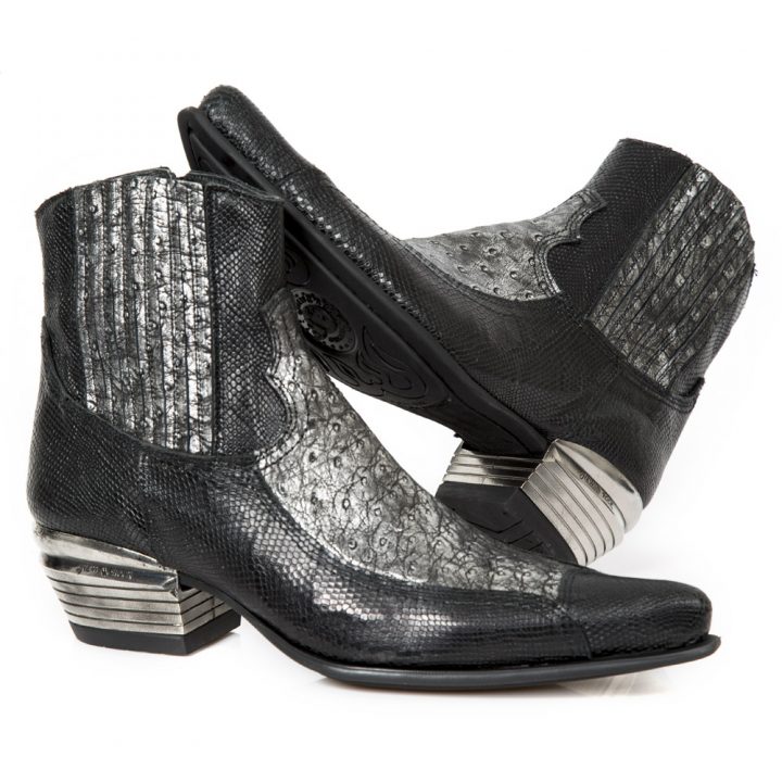 Bottines Acier, Noir New Rock M-2554-S1 – Image 8
