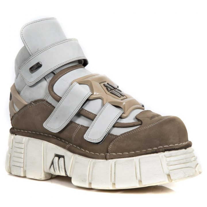 Bottines Gris, Marron New Rock M-285-R4 – Image 2