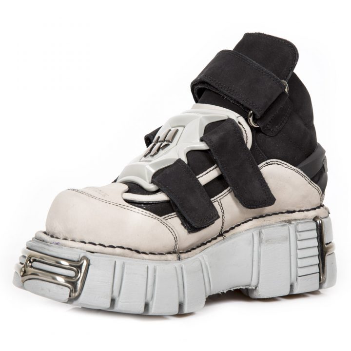 Bottines Gris, Noir New Rock M-285-R6 – Image 4