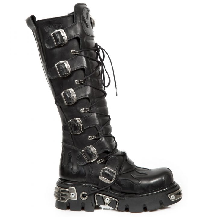 'Bottes hautes' Noir New Rock M-308-R70