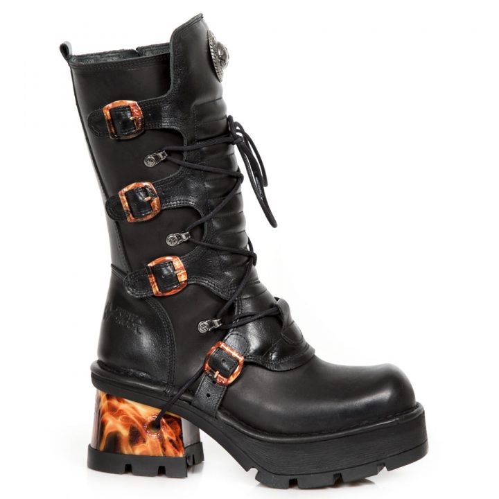Bottes Noir New Rock M-373-S34