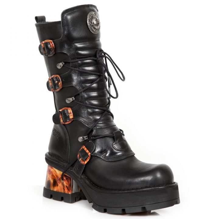 Bottes Noir New Rock M-373-S34 – Image 2