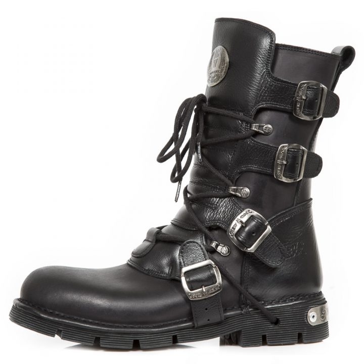 Bottes Noir New Rock M-373HERITAGE-2