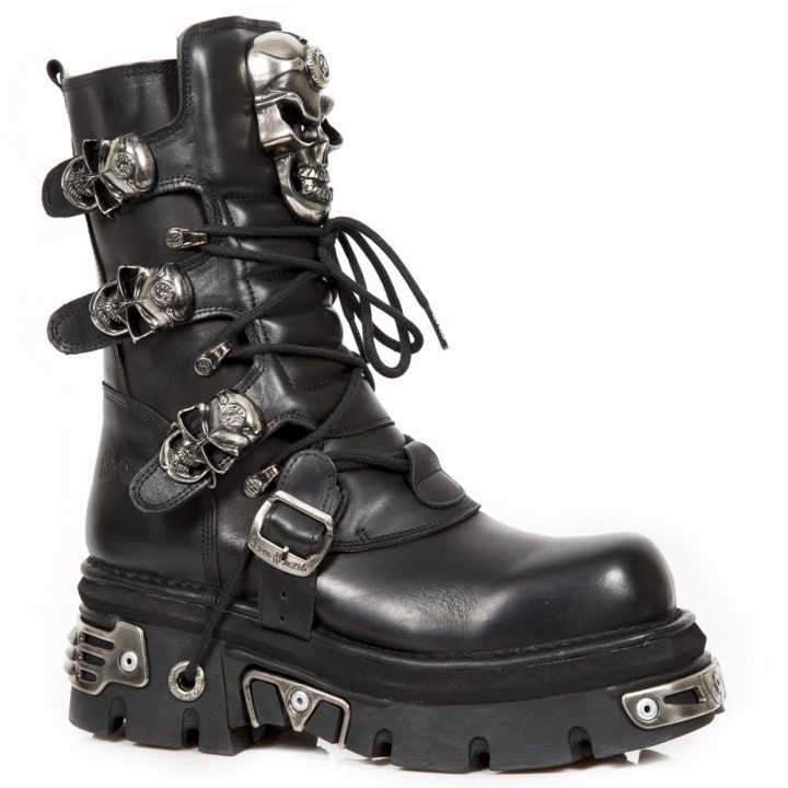 Bottes Noir New Rock M-375-S1-1