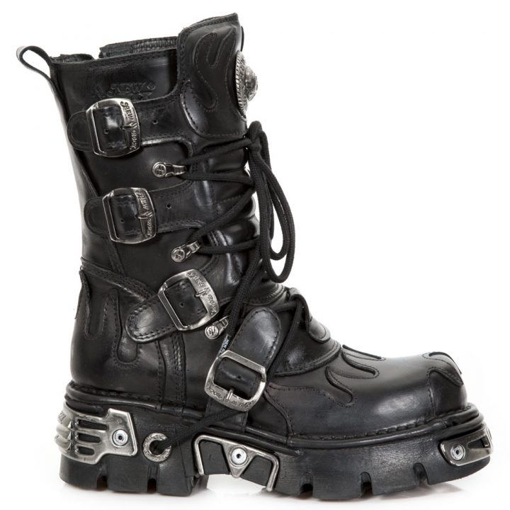 Bottes Acier, Noir New Rock M-591-R201