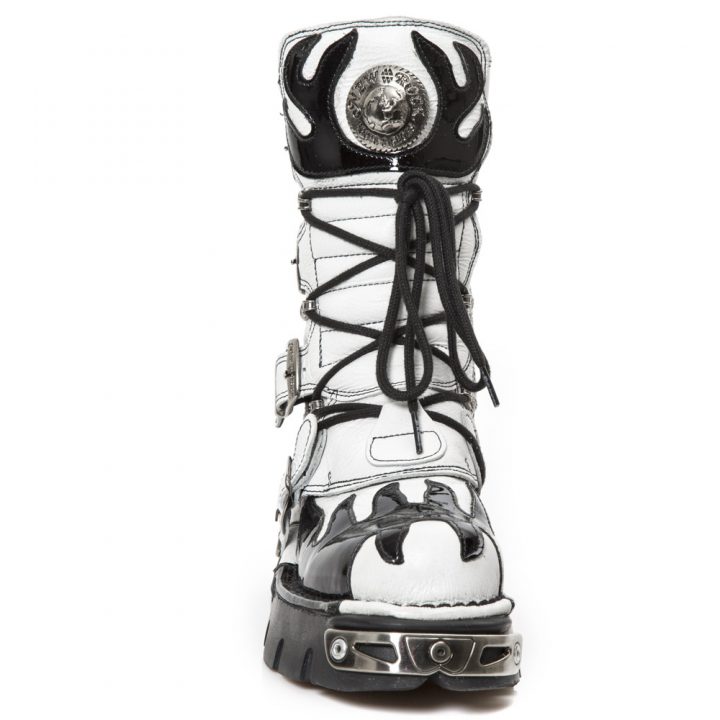 Bottes Blanc, Noir New Rock M-591-R9 – Image 3