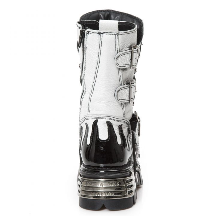 Bottes Blanc, Noir New Rock M-591-R9 – Image 5