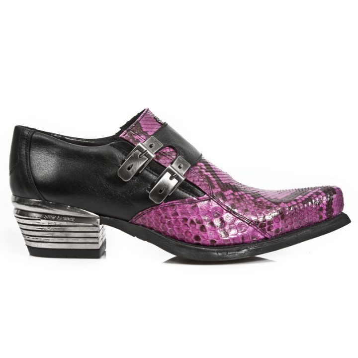 Chaussures Lilas, Noir New Rock M-7934PT-S13 – Image 2