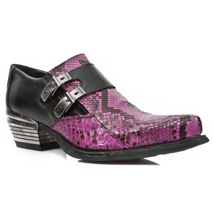 Chaussures Lilas, Noir New Rock M-7934PT-S13 – Image 3