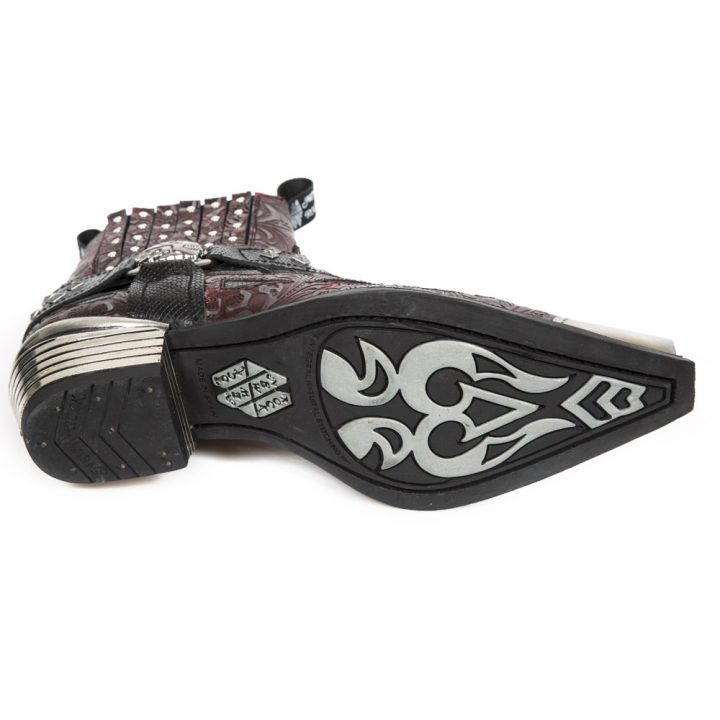 Bottines Noir, Rouge New Rock M-7950P-R5 – Image 7