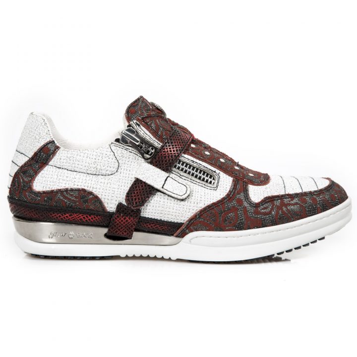 Chaussures Argent, Rouge New Rock M-HY031-R9 – Image 2