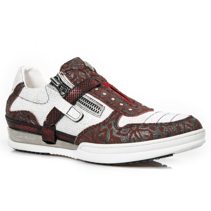 Chaussures Argent, Rouge New Rock M-HY031-R9 – Image 3
