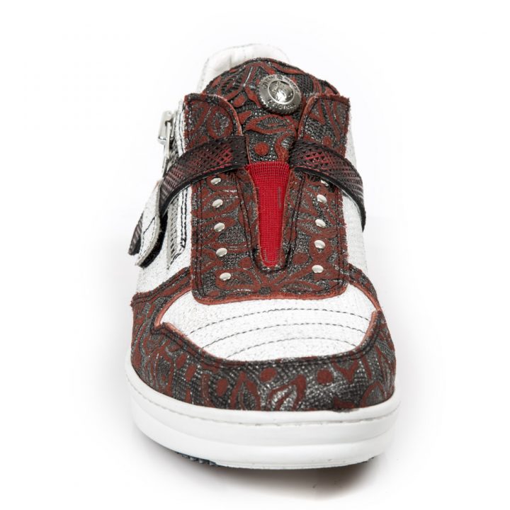 Chaussures Argent, Rouge New Rock M-HY031-R9 – Image 4
