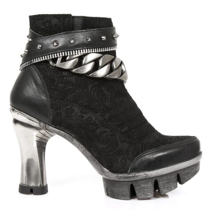Bottines Noir New Rock M-NEOPUNK002-S1