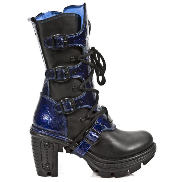 Bottines Bleu, Noir New Rock M-NEOTR005-S5 – Image 2