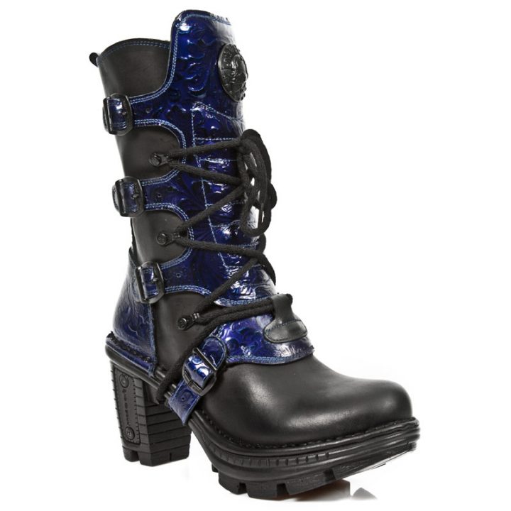 Bottines Bleu, Noir New Rock M-NEOTR005-S5 – Image 3