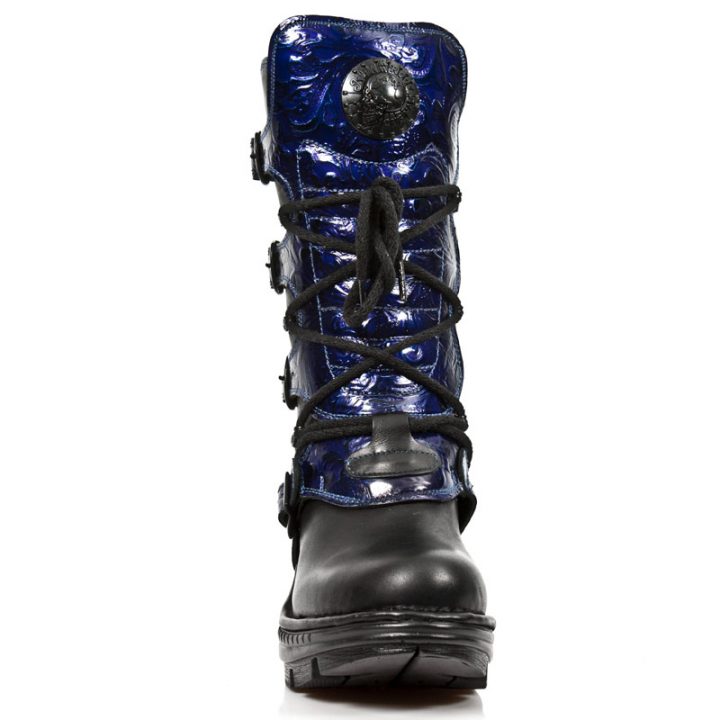 Bottines Bleu, Noir New Rock M-NEOTR005-S5 – Image 4