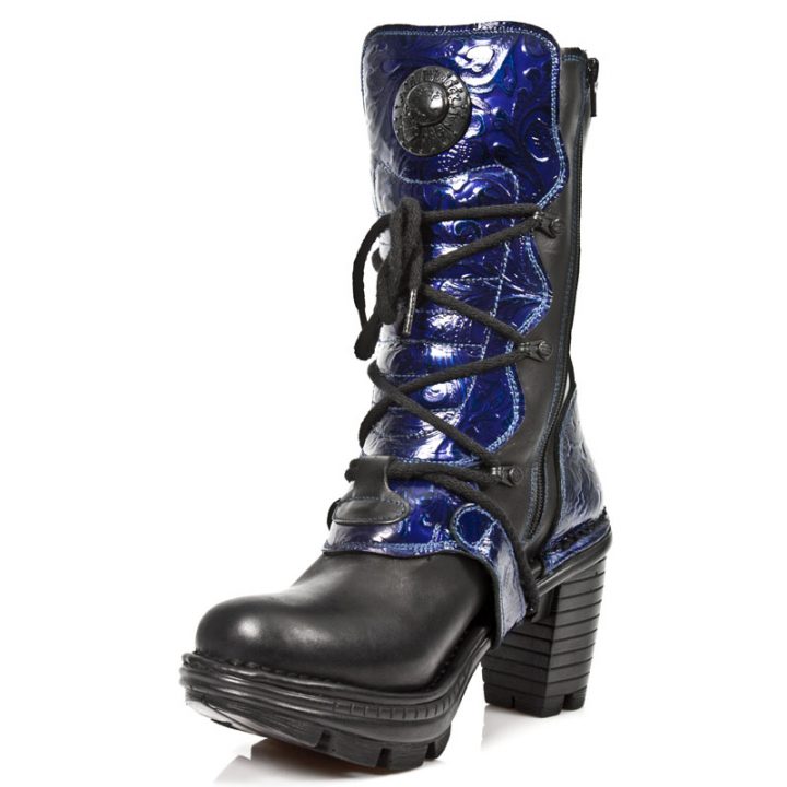 Bottines Bleu, Noir New Rock M-NEOTR005-S5 – Image 5