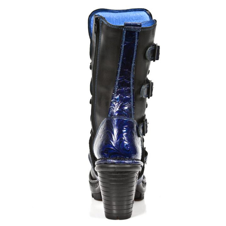 Bottines Bleu, Noir New Rock M-NEOTR005-S5 – Image 6