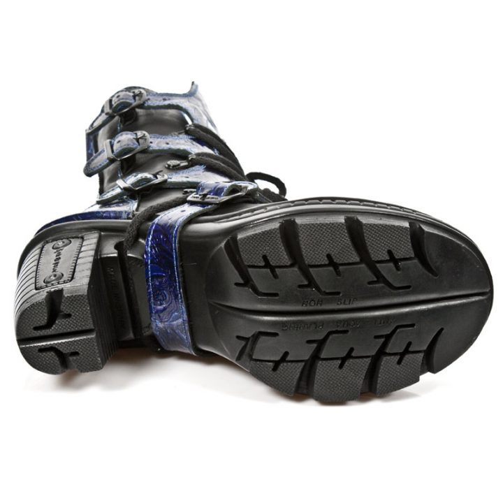 Bottines Bleu, Noir New Rock M-NEOTR005-S5 – Image 7