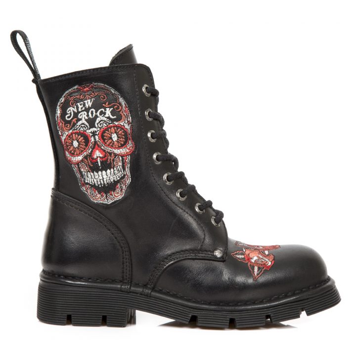Bottines Noir New Rock M-NEWMILI117-S1