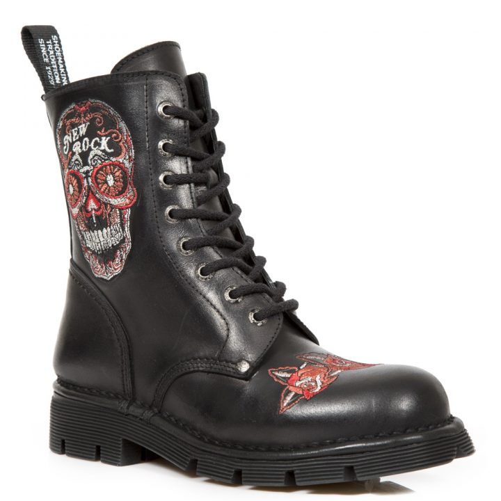 Bottines Noir New Rock M-NEWMILI117-S1 – Image 3