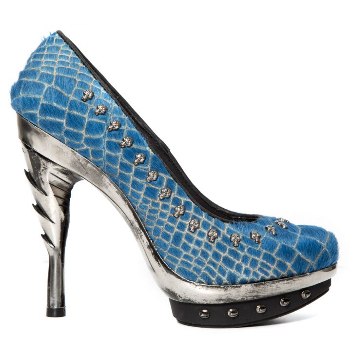 Chaussures Bleu, Noir New Rock M-PUNK043-R10 – Image 2