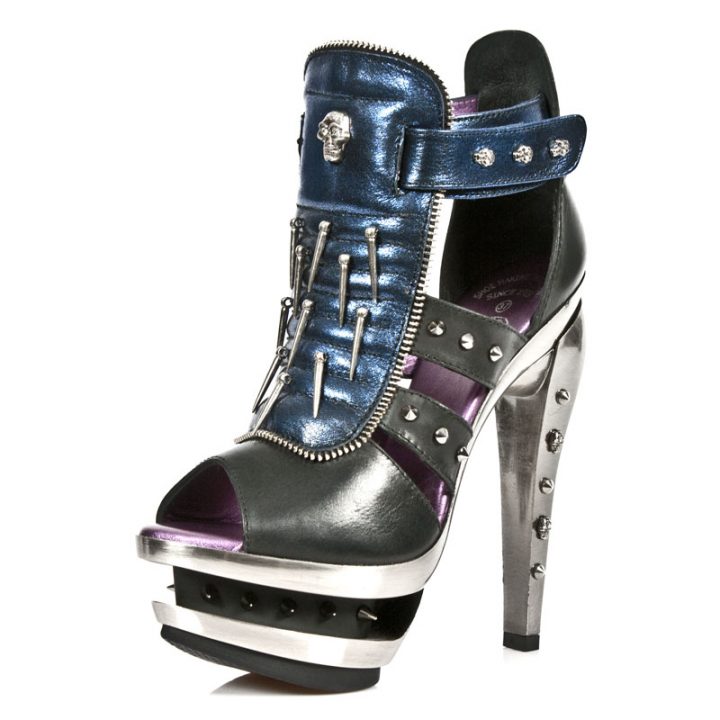Bottines Bleu, Noir New Rock M-ROCKS302-R3 – Image 3