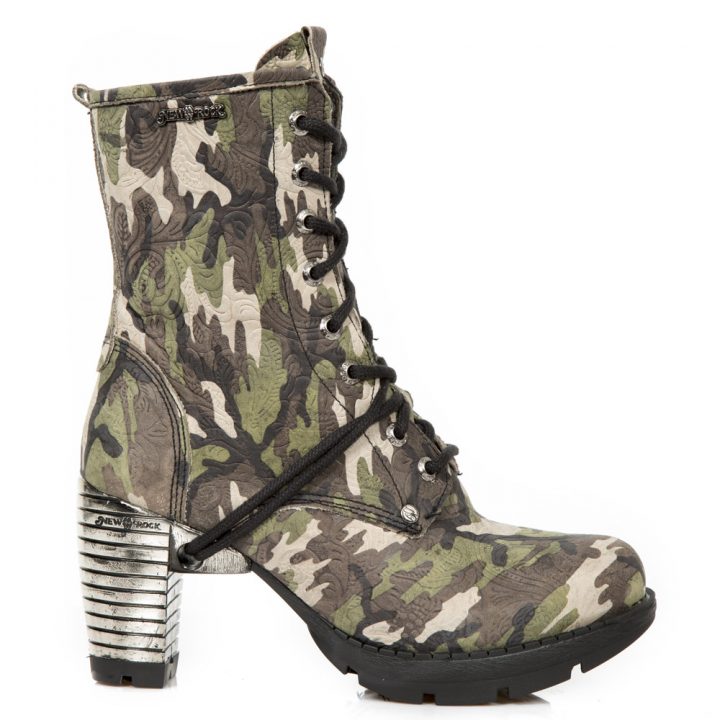 Bottines Beige, Marron, Noir, Vert New Rock M-TR001-S45