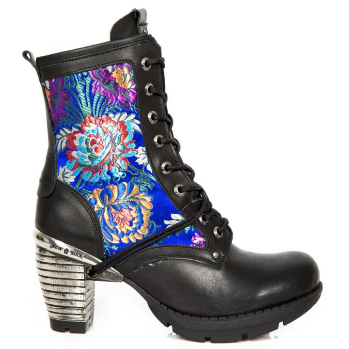 Bottines Bleu, Noir New Rock M-TR037-S5 – Image 2