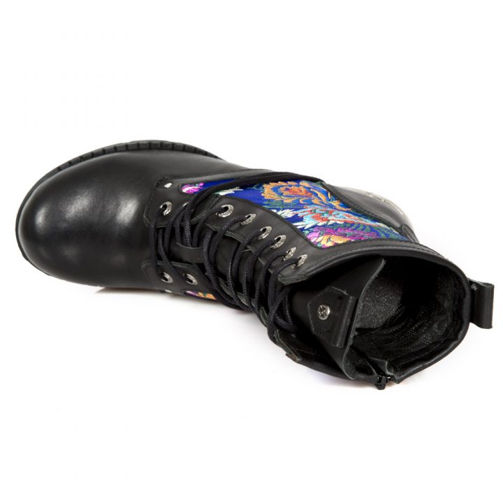 Bottines Bleu, Noir New Rock M-TR037-S5 – Image 8