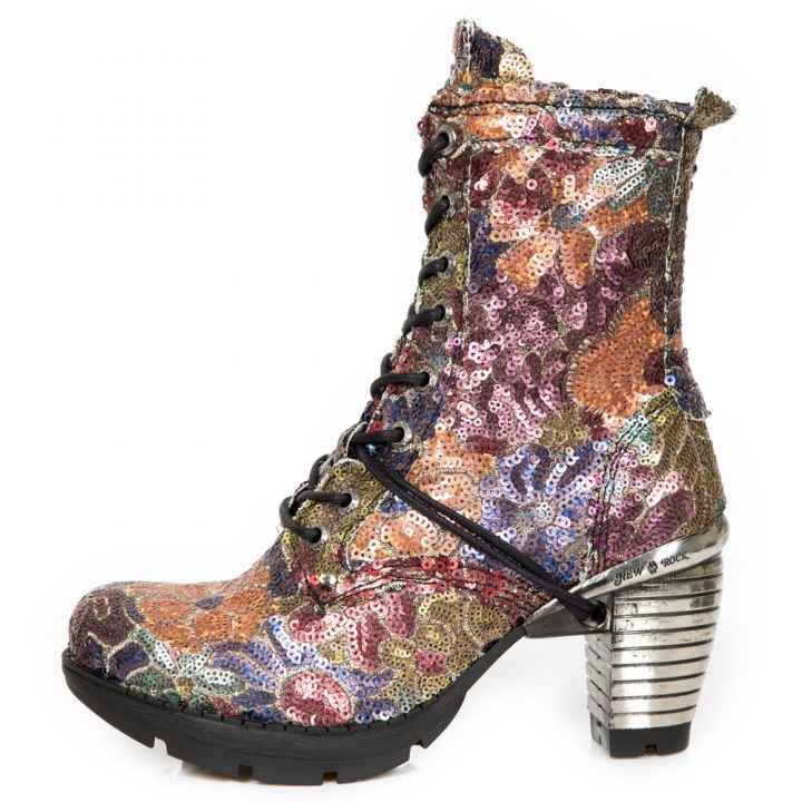 Bottines Cuivre, Orange, Rose New Rock M-TR037-S7 – Image 2