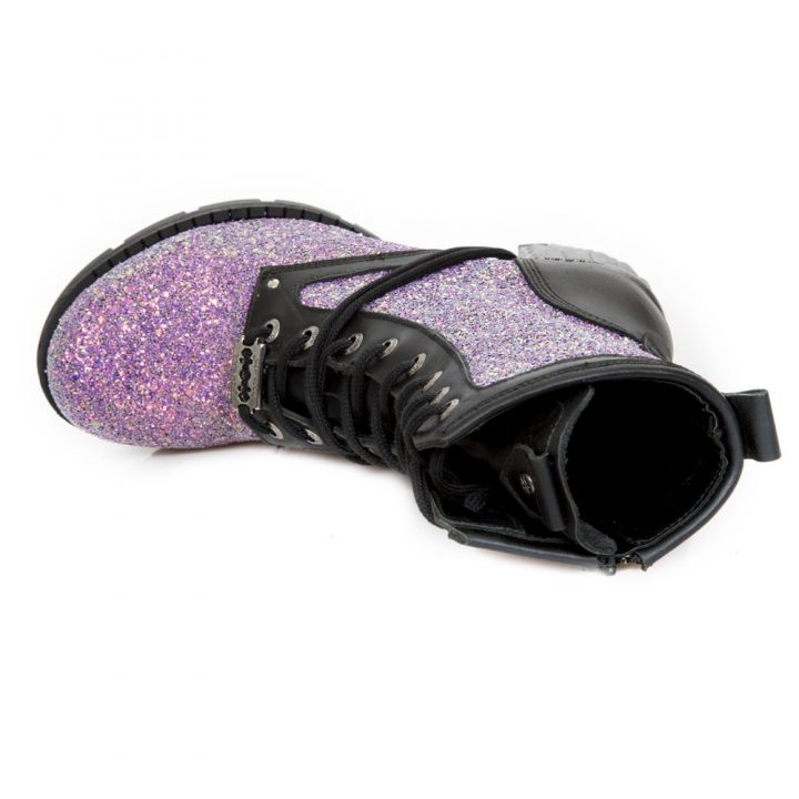 Bottines Lilas, Noir New Rock M-TR037B-S4 – Image 7