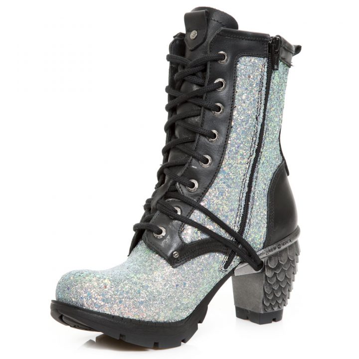 Bottines Noir, Vert New Rock M-TR037B-S5 – Image 4