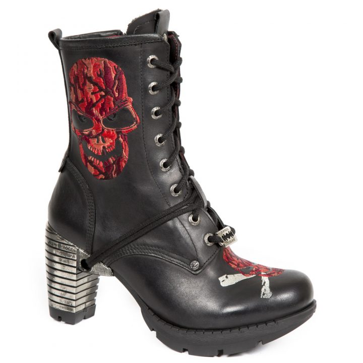 Bottines Acier, Noir New Rock M-TR079-S2