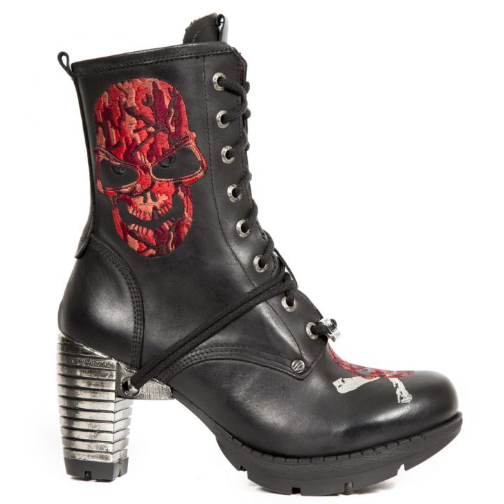 Bottines Acier, Noir New Rock M-TR079-S2 – Image 2