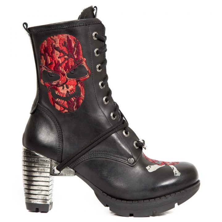 Bottines Acier, Noir New Rock M-TR079-S2 – Image 3