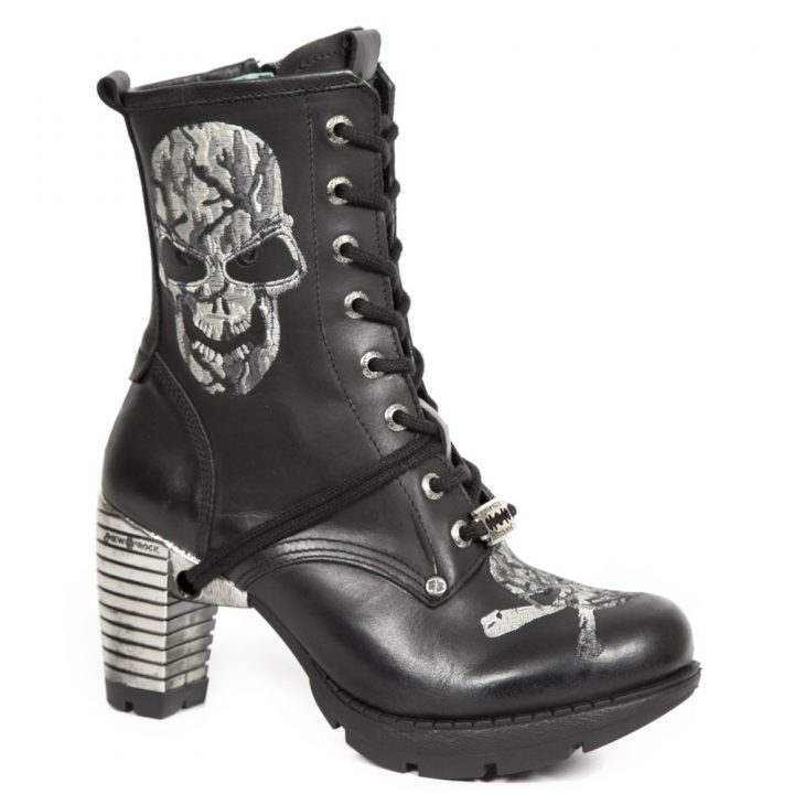 Bottines Acier, Noir New Rock M-TR079-S4