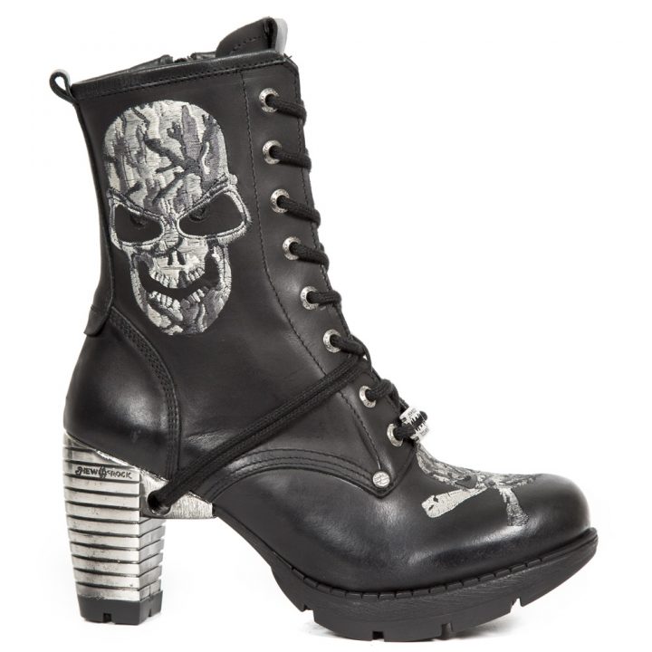 Bottines Acier, Noir New Rock M-TR079-S4 – Image 2