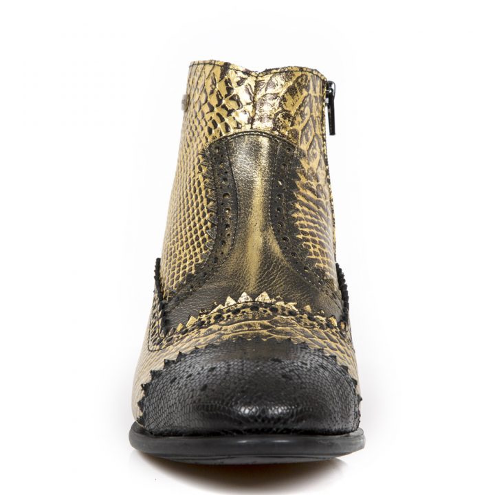 Bottines Noir, Or New Rock M-VIP96005-S6 – Image 3