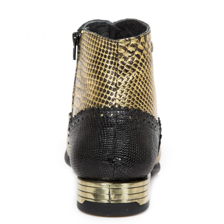 Bottines Noir, Or New Rock M-VIP96005-S6 – Image 5
