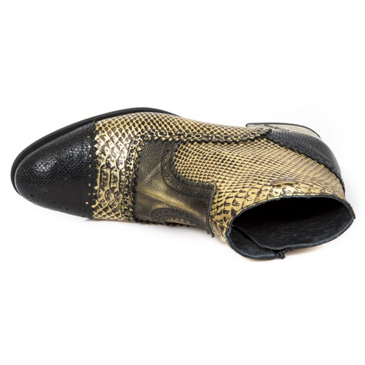 Bottines Noir, Or New Rock M-VIP96005-S6 – Image 7
