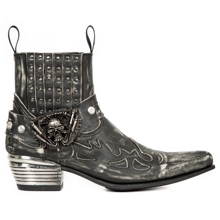 Bottines Noir New Rock M-WST045-S1