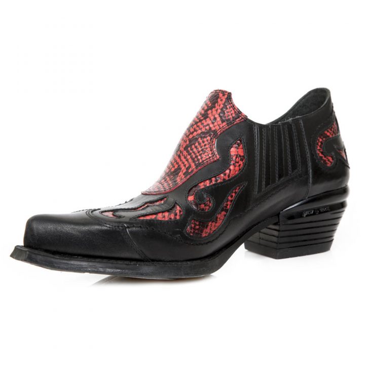 Chaussures Noir, Rouge New Rock M-WST075-R1 – Image 5