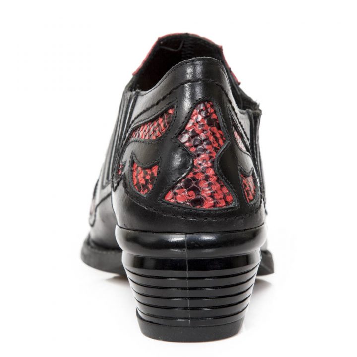 Chaussures Noir, Rouge New Rock M-WST075-R1 – Image 6