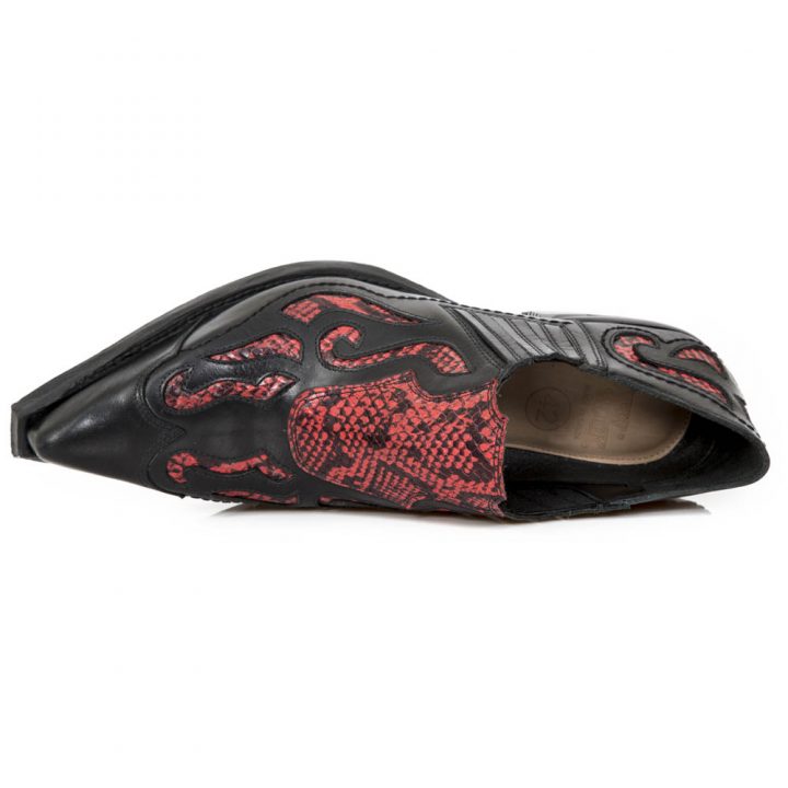 Chaussures Noir, Rouge New Rock M-WST075-R1 – Image 8