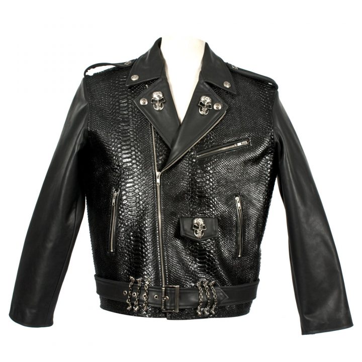 W.373JACK07-R2 ROADSTAR ROCK NEGRO PITON NEGRO MEN JACKET
